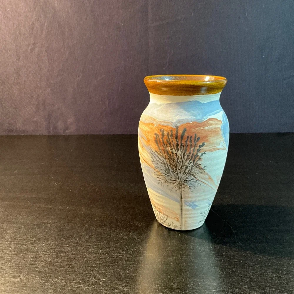 Sevierville‎ Pottery Tennessee Vase Art Pottery Landscape Decor Handmade